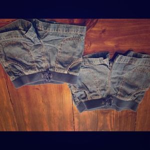 2 Pairs of Girls Jean Shorts