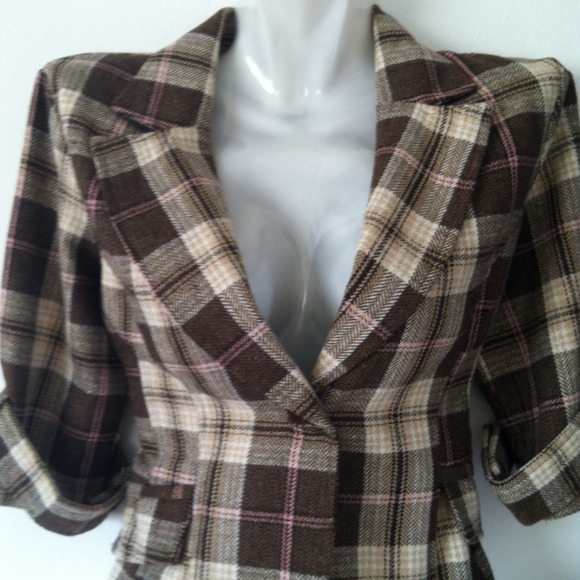 Charlotte Russe Jackets & Blazers - Plaid Blazer