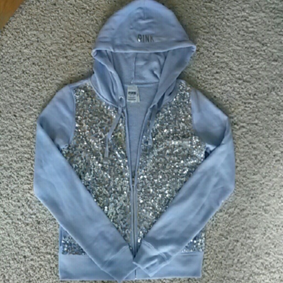 PINK Victoria's Secret Tops - VS Pink Sequin Sweatshirt