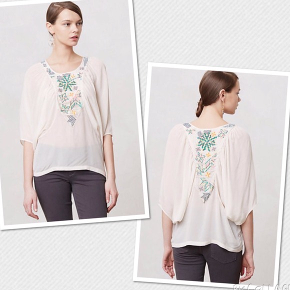 🆕 Anthropologie Kashida Dolman