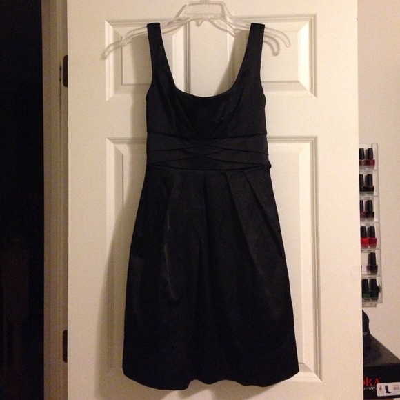 Satin Black Dress
