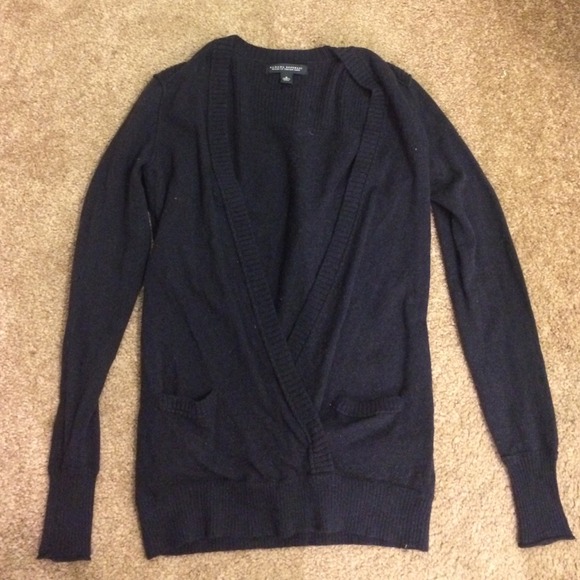 Long v neck sweater