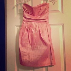 Strapless Pink Formal Dress