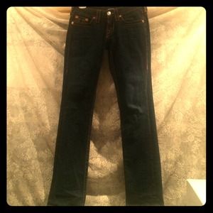 Hemmed true religion jeans