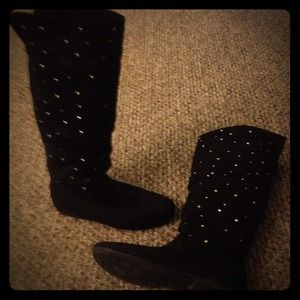 Cute black over the knee boots size 7.5