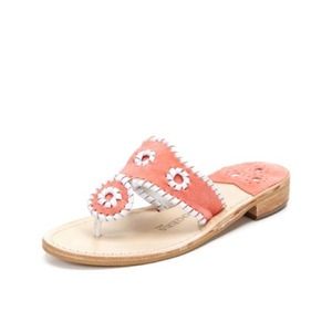 Jack Rogers Shoes - RARE! Jack Rogers Navajo Sandal Peach Suede Jack Rogers Shoes - RARE! Jack Rogers Navajo Sandal Peach Suede