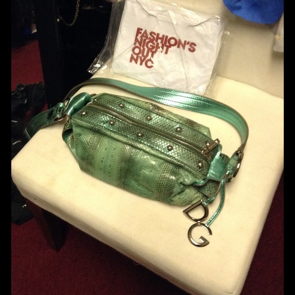 DOLCE & GABBANA whip snake runway handbag