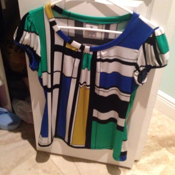 Block pattern blouse