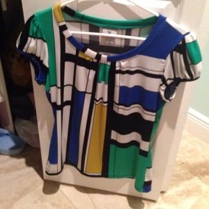 Block pattern blouse