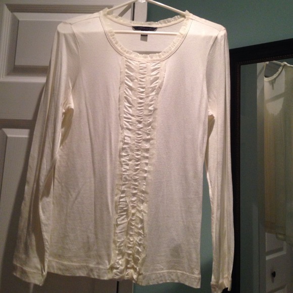 Creme long sleeve shirt