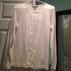 Creme long sleeve shirt