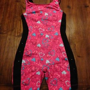 Pink and Black Leotard