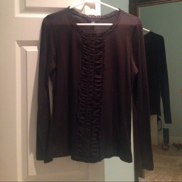 Black long sleeve top
