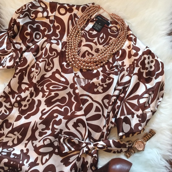 Satin Wrap Blouse
