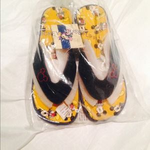 Mickey Mouse flip flops