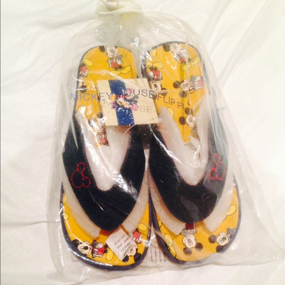 Mickey Mouse flip flops