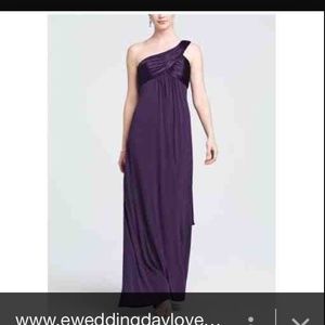 Purple David's Bridal Dress