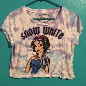tie-dye Snow White crop top