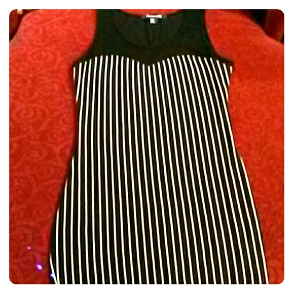 Forever 21 bodycon vertically striped dress