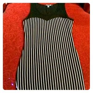 Forever 21 bodycon vertically striped dress