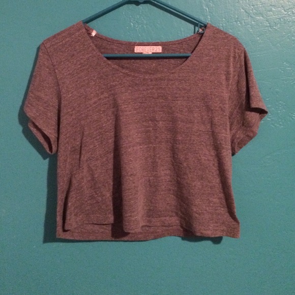 grey crop top