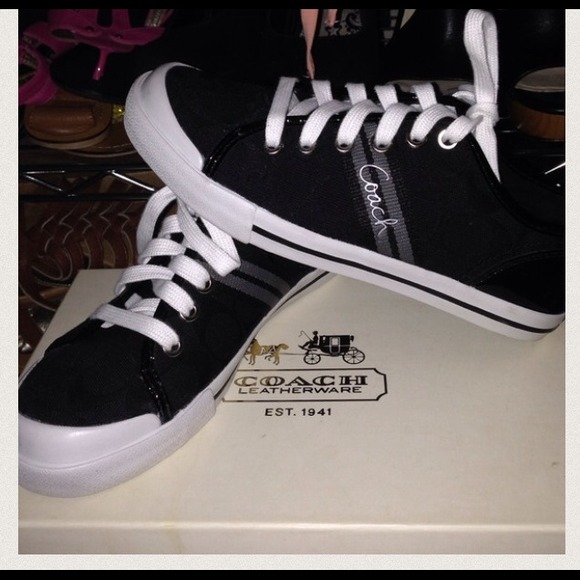 Coach shoes and nude dress