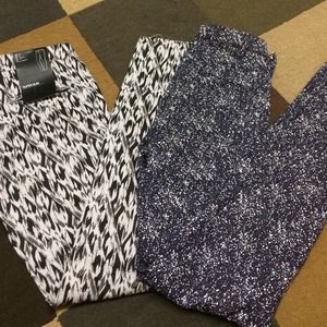 Two pairs of printed pants!