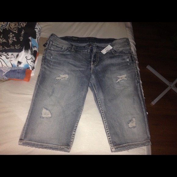 Silver brand bermuda shorts.