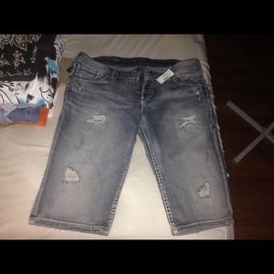 Silver brand bermuda shorts.