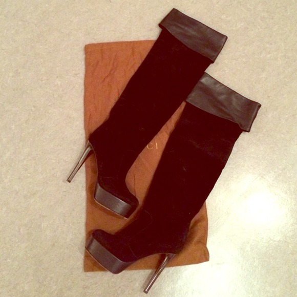 Thigh High Giuseppe Zanotti suede boots sz 36.5