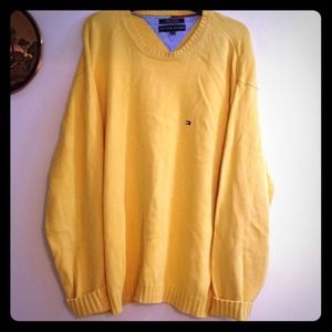 Tommy Hilfiger Yellow Sweater Men's XXL