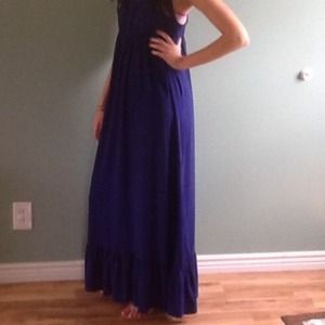 Royal blue maxi dress