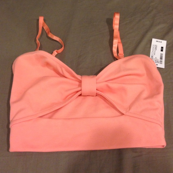 Peach crop top