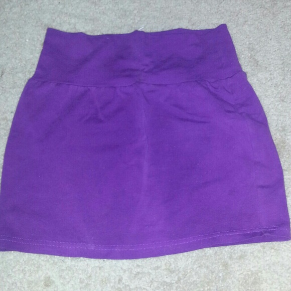 Express Purple tight Highwasted Skirt.