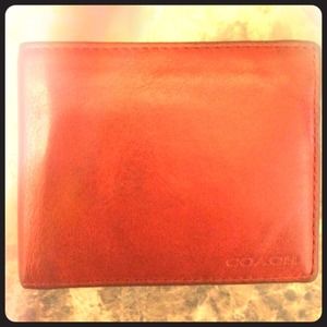 Red Coach Wallet