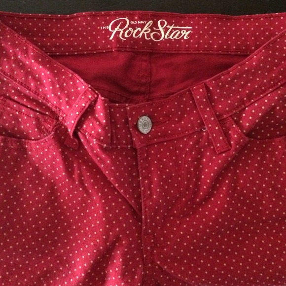 Old navy rockstar red skinnies
