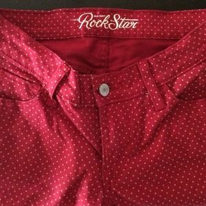 Old navy rockstar red skinnies