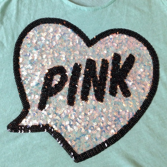 ❌SOLD!!❌ Sequin PINK VS tank - Picture 2 of 3