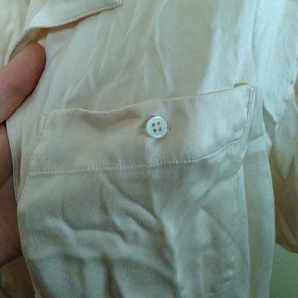 Nude top 100% silk - Picture 3 of 3