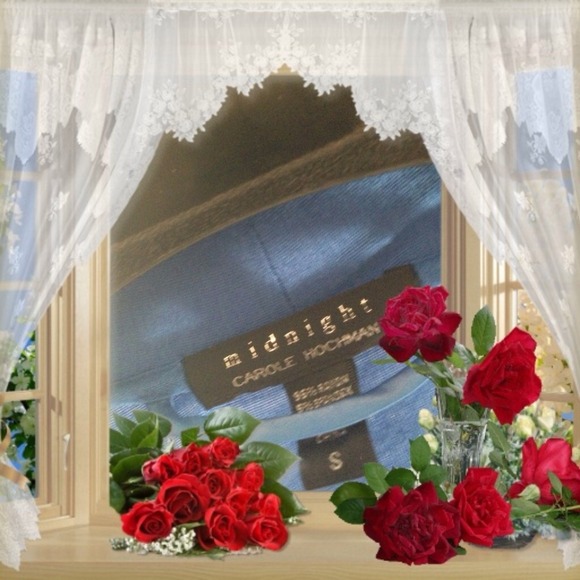 Blue With Smooth Lace Sleeve Bathrobe - Picture 4 of 4