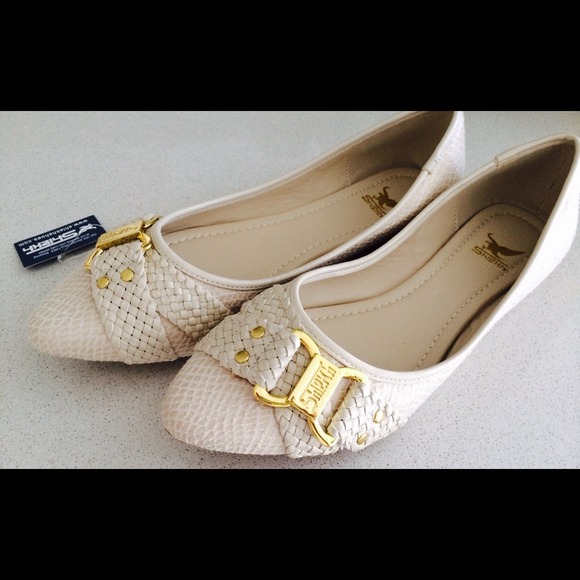 Snake skin flats 7.5