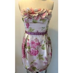 Taffeta Floral Party Dress.