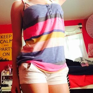 Blue, Light Pink, Green, Dark Pink, Grey Tank Top