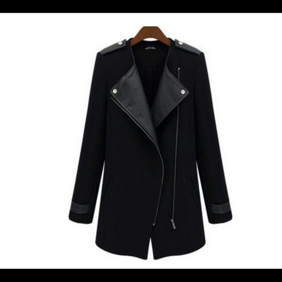 Women's sexy black trench
