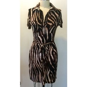 Animal Print knit Dress.