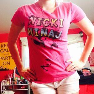 Pink Nicki Minaj T-Shirt/ Music-T
