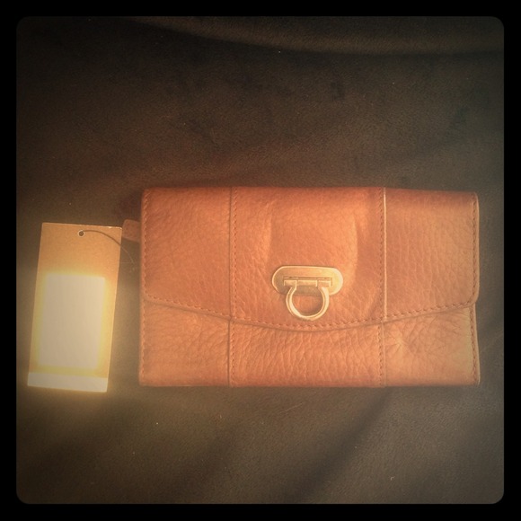 Merona brown wallet NWT