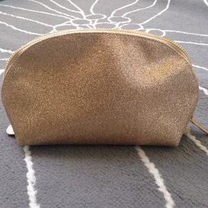 Gold Glitter Makeup Bag by Bare Essentials