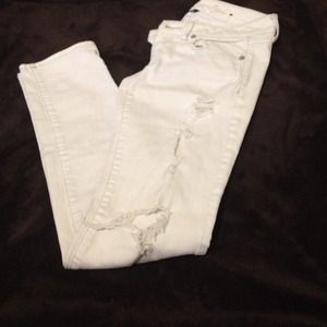 White American eagle jeans