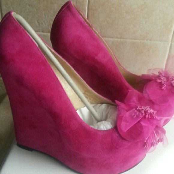 Luichiny fuchsia wedge shoe - Picture 2 of 3